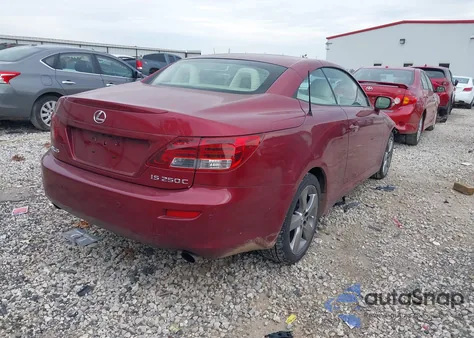 2010 Lexus Is 250C из США, поврежденный, VIN JTHFF2C22A2513854